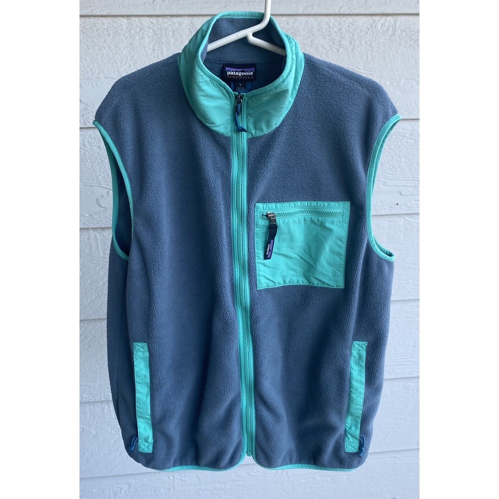 Patagonia Synchilla Vest Men's Size L Plume Grey